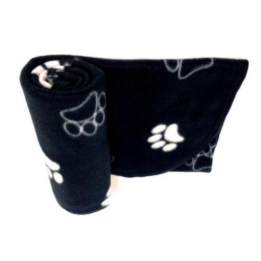 Imagem de Manta Pet Cobertor Em Soft Preto Tamanho M Para Cães E Gatos - Nica Pe