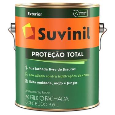 Imagem de Tinta Emborrachada Proteção Total Suvinil 3,6L - Branco
