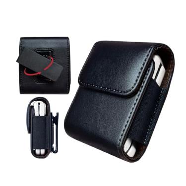 Imagem de Para Galaxy Z Flip 7/6/5/4/3 coldre de telefone de cinto, capa de couro giratório 360, suporte de telefone com clipe de cinto para Motorola Razr Plus, Razr 40/50/60 Ultra, Razr 5G 2023