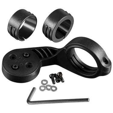 Imagem de HUAYUWA Guidão de ciclismo para montagem frontal 25,4 mm 31,8 mm compatível com Garmin Edge Series Bike GPS computador, para XOSS G/G+, para GPS iGPSPORT