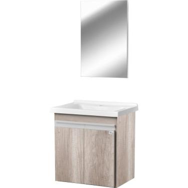 Imagem de Gabinete de Banheiro com Espelheira Kit Maceió 45cm