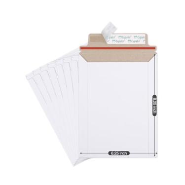 Imagem de Eupako Envelopes de papelão autoselados brancos para CDs, fotos, documentos, 15 x 20 cm