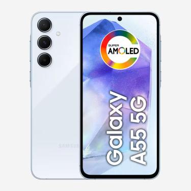 Imagem de REEMBALADO: Samsung Galaxy A55 5G 256GB 8GB RAM Câmera Tripla Tela 6.6 - Azul Claro