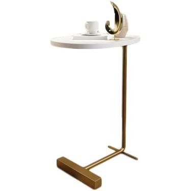 Imagem de Mesa de canto de luxo leve mesa lateral simples sala de estar sofá varanda rede vermelha pequena mesa lateral armário de cabeceira estreito móvel pequeno apartamento mesa de centro, b