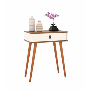 Imagem de Aparador Classic Pés Palito c/Gaveteiro Off White c Freijó Jalmac