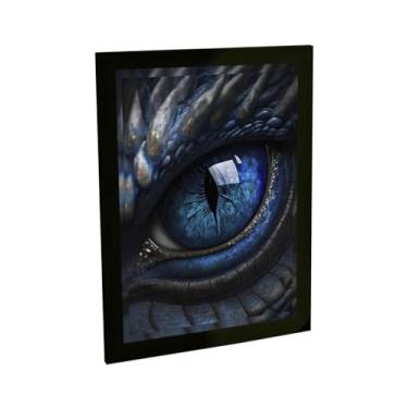 Imagem de BHARDO Quadro Decorativo Olho Do Dragão Games Livros Fantasia Decoração