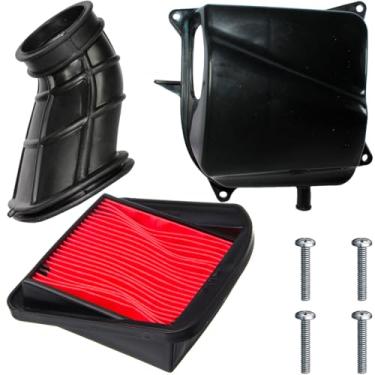 Imagem de Condutor com tampa da caixa do filtro de ar CG125 Fan Titan 2000 a 2008 com parafusos e filtro