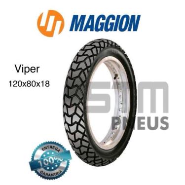 Imagem de Pneu Moto Traseiro 120/80-18 Maggion Viper Xre 300 Lander Tenere 250 T
