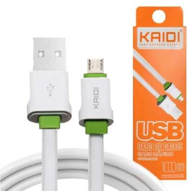 Imagem de Cabo Carregador Usb 1 metro Original Kaidi 1 V8 Kd-305