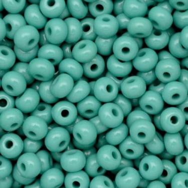 Imagem de Miçanga Miçangão 6/0=4,1mm Preciosa Jablonex 50g Cores Leitosas Guias Brajás Colares Pulseiras Umbanda e Candomblé (Verde Palmares)