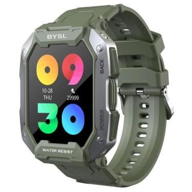 Imagem de Smartwatch para Homens 1.69"Tela HD Chamada Bluetooth Esporte - Verde 