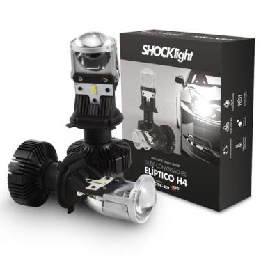 Imagem de Lâmpada De Led H4 Mini Projetor Canhão Elíptico Shocklight