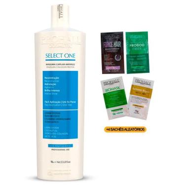 Imagem de Alisamento Select One Prohall 1 Litro + 4 Sachês 15g Prohall