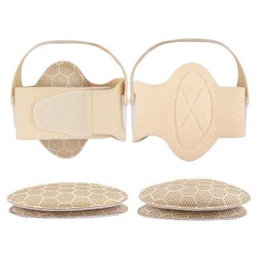 Imagem de Zialofi Suporte de Arco Suporte de Arco Suporte de Arco Bandas de Compressão Ajustáveis Arcos Altos Suporte de Arco Almofada Suporte de Arco Manga para Botas, Cor da pele