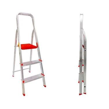 Imagem de Escada BTF Doméstica 3 Degraus em Alumínio ESC0062 - botafogo