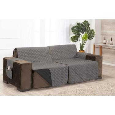 Imagem de Capa de sofa retratil reclinavel 5 a 6 lugares + dupla face linha prem