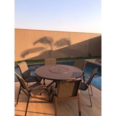 Imagem de Kit Piscina - Mesa 1,30 C/Giratório + 6 Cadeiras - Móveis Piscina