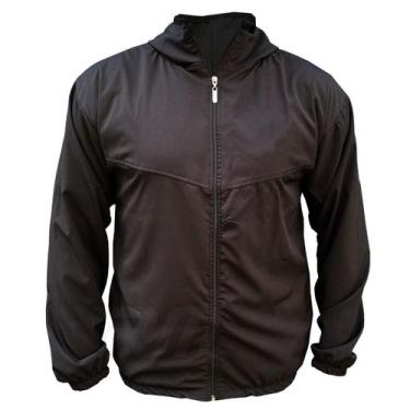 Imagem de Jaqueta Corta Vento Liso com Capuz Blusa Agasalho Dry-fit  - RM Fabric