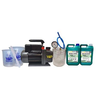 Imagem de Kit Resinagem Desaerador Zero Bolhas VR200 7,5kg P/Resina - Vip Resina