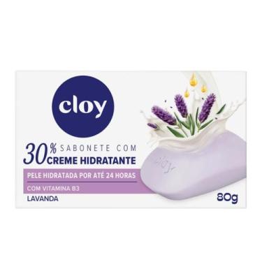 Imagem de Sabonete Creme Hidratante Em Barra Lavanda 80g - CLOY, Sabonete Hidrat