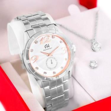 Imagem de Relógio Feminino Champion Ana Hickmann Prata Analógico AH28599Q