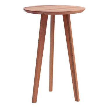 Imagem de Mesa Bar Vértice 60cm em Madeira Maciça - Natural - Madebal