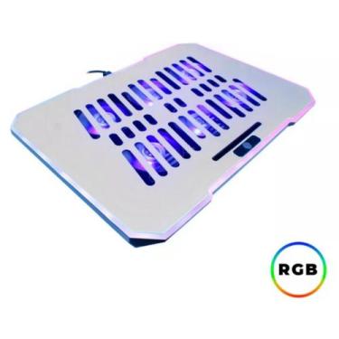 Imagem de Suporte Notebook Gamer Rgb Ergonomico Coller Celular - Oberon