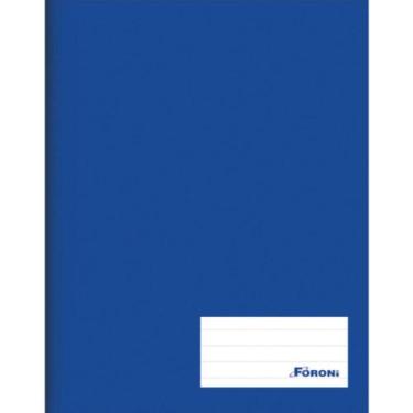 Imagem de Caderno Brochura Universitário Capa Dura 96 Folhas Foroni - Azul
