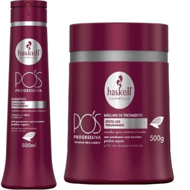 Imagem de Kit Haskell Pós Progressiva Shampoo 500ML + 1 Mascara 500ML