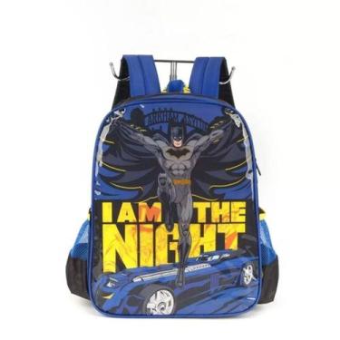 Imagem de Mochila de Costas Infantil Batman Azul Produto Original, Azul