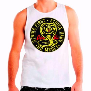 Imagem de Regata Masculina Branca Cobra Kai 05 - DESIGN CAMISETAS, Branco, M