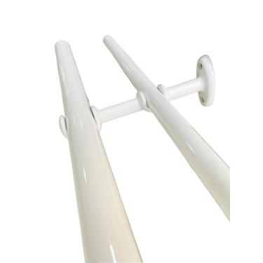 Imagem de Suporte Duplo 28/19mm Aluminio P/ Varão Simples De Cortina - DECOR LÍD