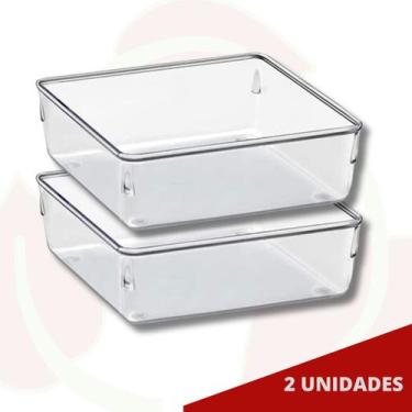 Imagem de Kit Organizador Pequeno Porta Joias Gavetas Acessórios 2 Uni - PLASTUT