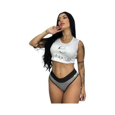 Imagem de Kit 5 Calcinhas Tanga Fio Dental Viscose Atacado Sortido - Ephigênia C