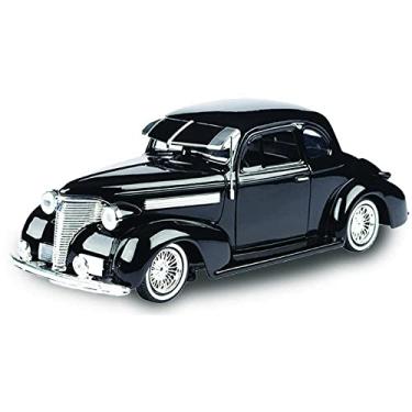 Imagem de 1939 Chevy Coupe Lowrider Black Get Low Series 1/24 Diecast Model Car by Motormax 79028