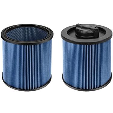 Imagem de Fette Filter - Substituição de filtro de cartucho DXVC6912 compatível com filtro de alta eficiência DEWALT DXVC6912 para aspirador úmido/seco de 6 a 16 galões, inclui 2 cartuchos de substituição