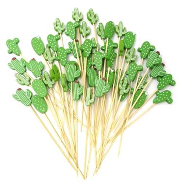 Imagem de Honbay 100 pçs palitos de bambu palitos de bambu palitos de palitos de fruta sanduíche