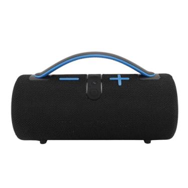 Imagem de Alto-falante Portátil, Emparelhamento Estéreo Sem Fio Ajustável IPX4 Resistente à água 15Wx2 Alto-falantes Com Suporte de 128 GB para Casa Ao Ar Livre Com Luzes RGB, 5.3 (Azul