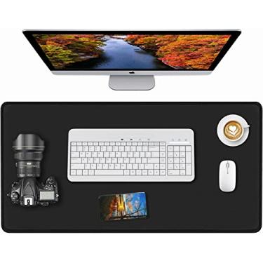 Imagem de Mouse pad para jogos, mouse pad grande, tapete de mouse texturizado premium impermeável, teclado de mesa estendido, mousepad antiderrapante, base de borracha para jogos, escritório, profissionais de