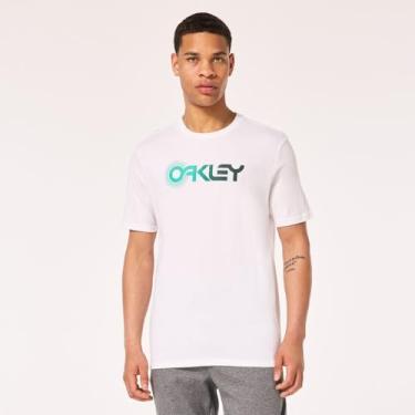 Imagem de Oakley Camiseta masculina com anéis, Branco, G