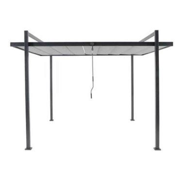 Imagem de Pergolado De Aluminio Cinza 2,57x3,50 M Linha Premium - Naterial