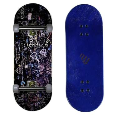 Imagem de NOAHWOOD Skates de dedo PRO Fingerboards (deck Kickflip NW11s 97 mm x 34 mm 5 camadas coloridas de madeira de bordo feito à mão)+(atualização de caminhões Noah ii de 34 mm) + (Rodas artesanais com