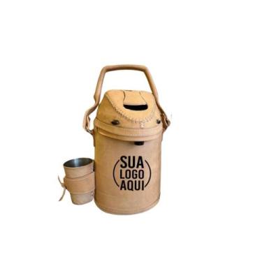 Imagem de Garrafa Encapada de couro cor natural , 2,5L - Sem marca