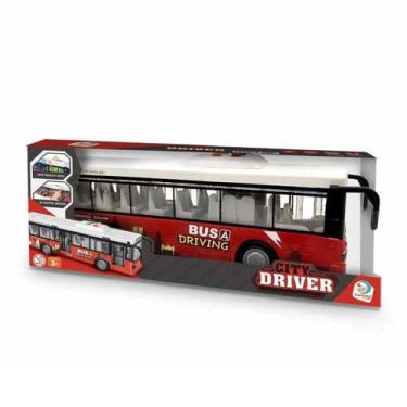 Imagem de Brinquedo Ônibus Cardoso City Driver Vermelho
