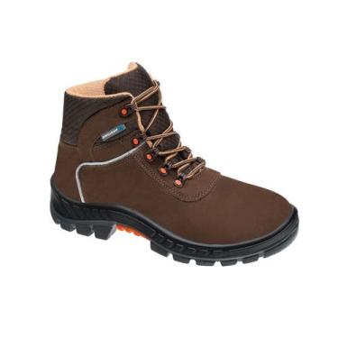 Imagem de Bota De Segurança Marluvas Nobuck Marrom Premier 75BPR29 MSMC, 38, Mar