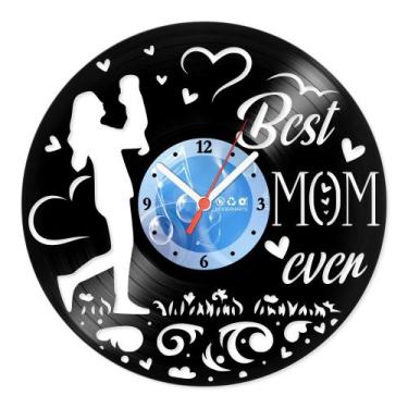 Imagem de Relógio De Parede Disco Vinil Diversos - Melhor Mãe - VDI-189 - Modern