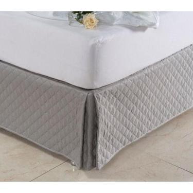Imagem de Saia box para Cama Casal Padrão Matelada - PALHA - Enxovais Seu Lar, C
