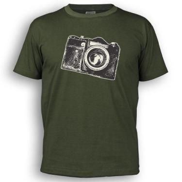 Imagem de Camiseta  - Câmera Fotográfica - DASANTIGAS, Green pea, Green pea, M