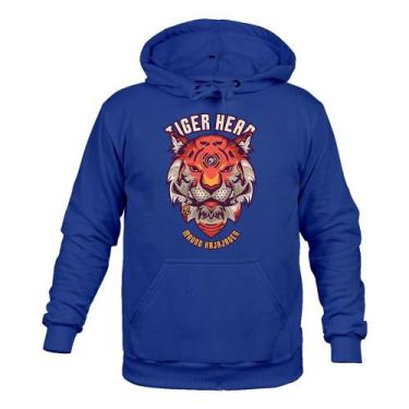 Imagem de Moletom Estampado Inverno Tiger Hear - Surprass, Azul bic, P