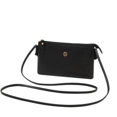 Imagem de Bolsa de Couro Mariart Onix, Preto